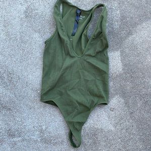 UO ribbed halter V neck